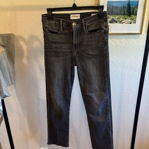 Frame Denim Women's Dark Gray Ankle Jeans